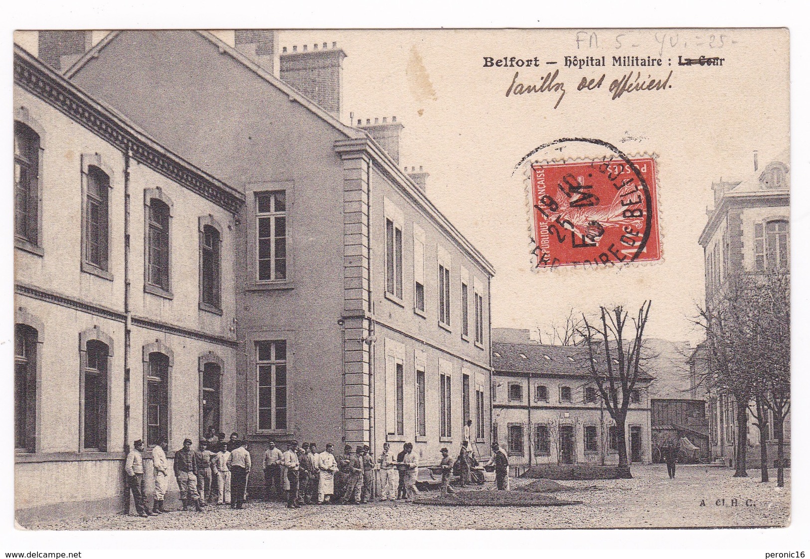 Jolie CPA Belfort, Hôpital Militaire. A Voyagé En 1910 - Autres & Non Classés