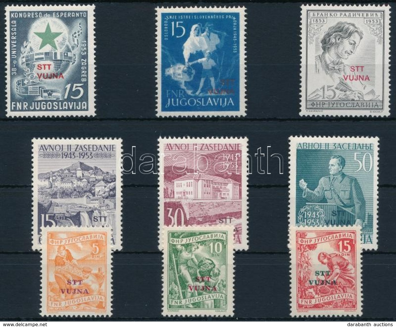 ** 1953-1954 3 Klf Bélyeg + 2 Sor - Other & Unclassified