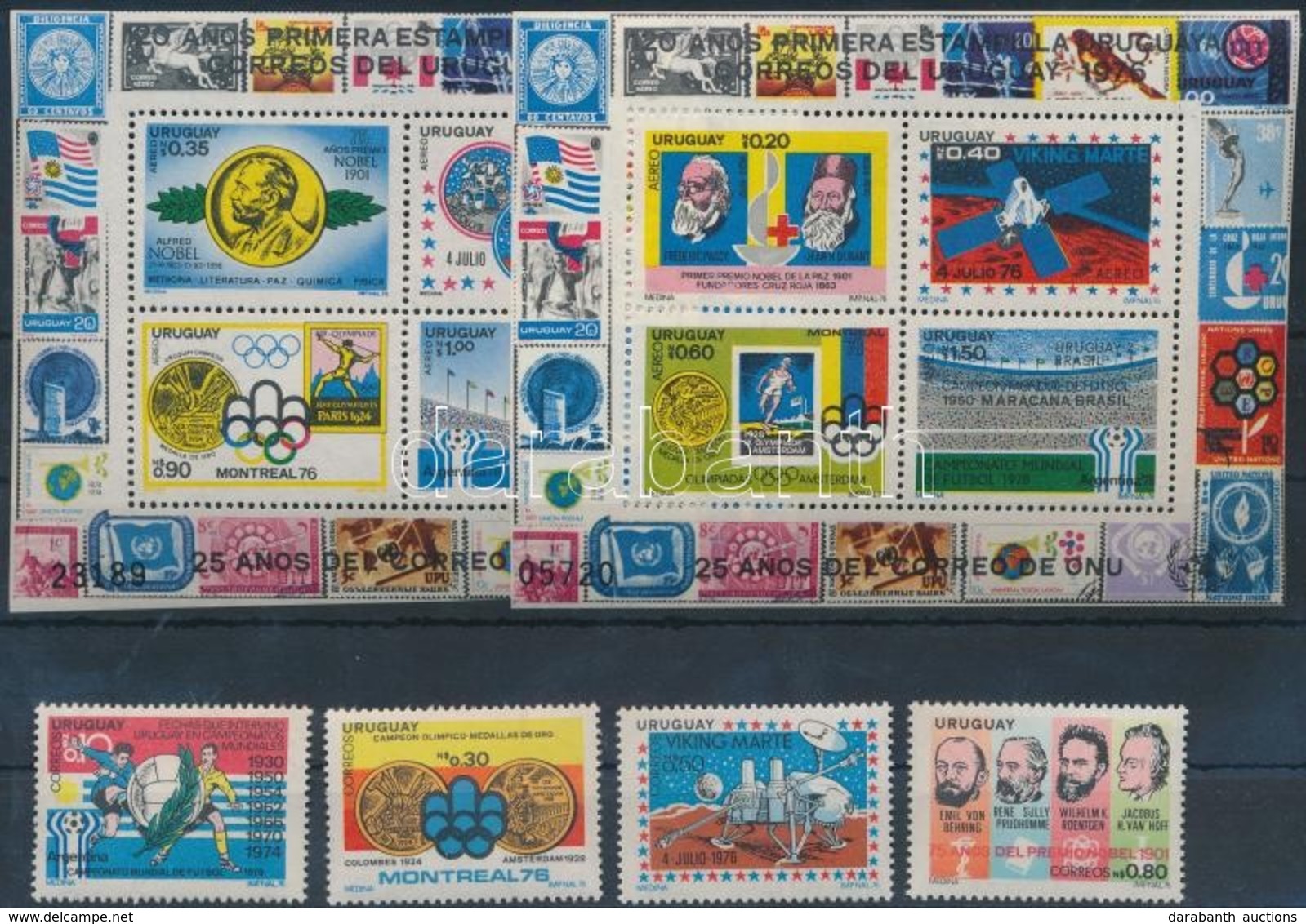 ** 1976 Események Sor Mi 1432-1435 + Blokk 31-32 - Other & Unclassified