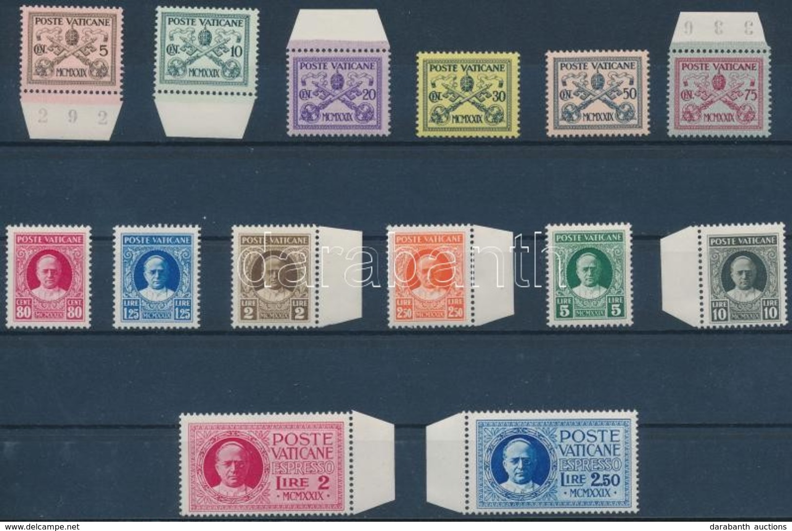 ** 1929 Forgalmi Mi 1-3 + 5-15 - Other & Unclassified