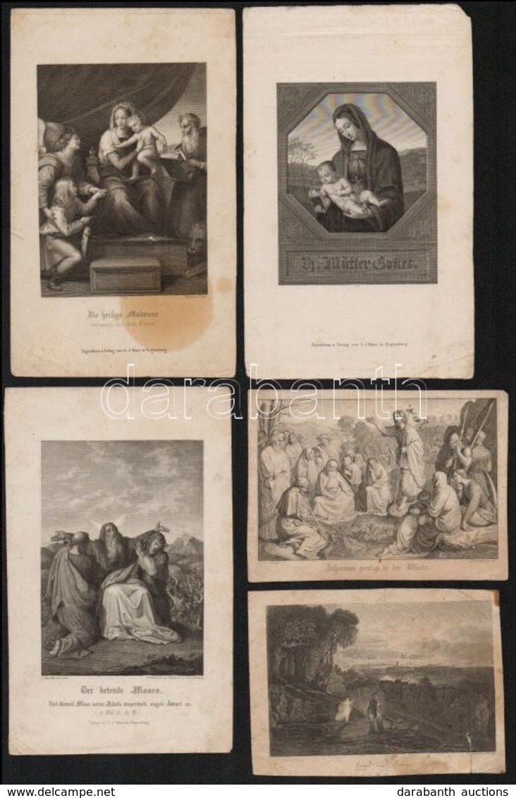 Cca 1750-1850 17 Db Vallási Témájú Metszet, Szentkép. Réz és Acélmetszetek - Prints & Engravings