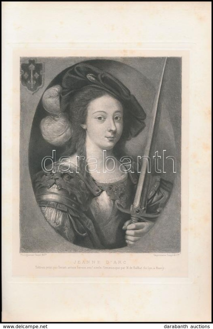 Cca 1880 Jeanne D'Arc, 3 Db Acélmetszet, Goupil & Compagnie, 21×16,5 Cm - Prints & Engravings