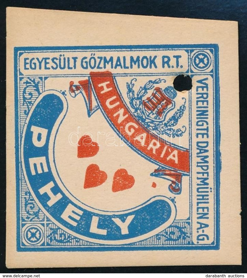 Cca 1900 Liszteszsák Zárjegy. Hungária. / Flour Bag Tax Stamp - Unclassified