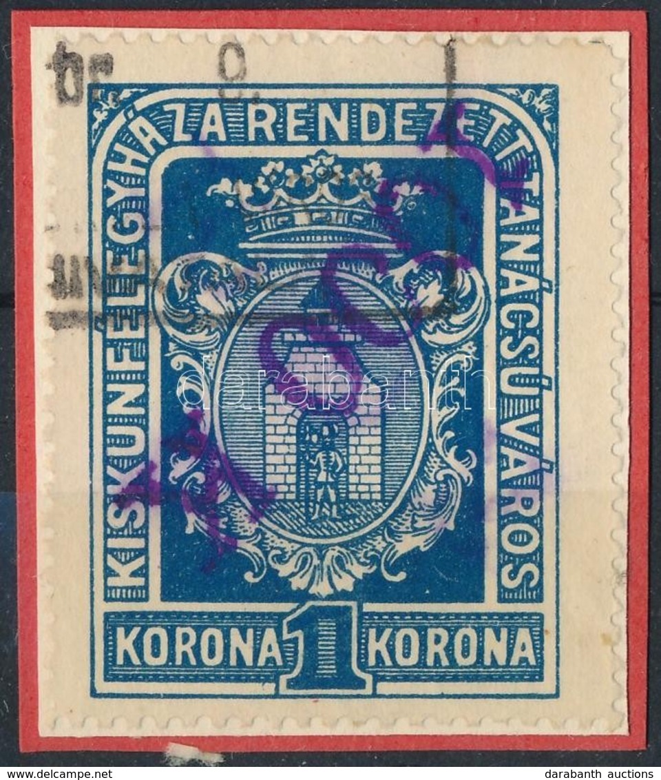 1923 Kiskunfélegyháza R.T.V. 13 A Sz. Okirati Illetékbélyeg (20.000) - Non Classificati