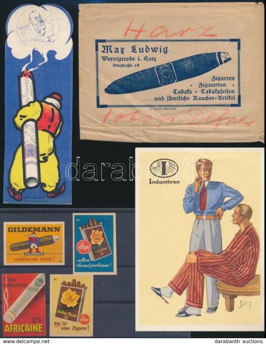 Cca 1930 4 Db Cigaretta Reklám / Tobacco Advertisings - Advertising