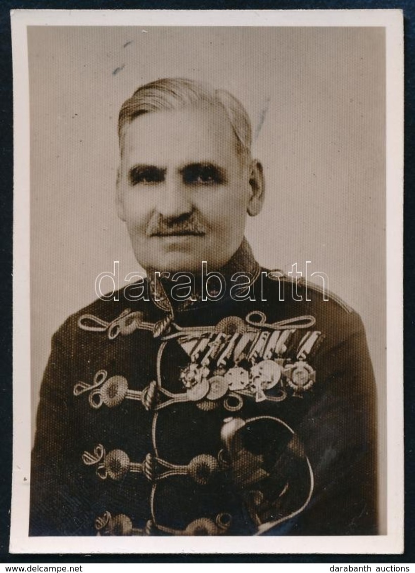 Várady Albert (1870-?) M. Kir. Varasdi 10. Honvéd Huszárezred Ezredese Fotó. 9x12 Cm - Other & Unclassified