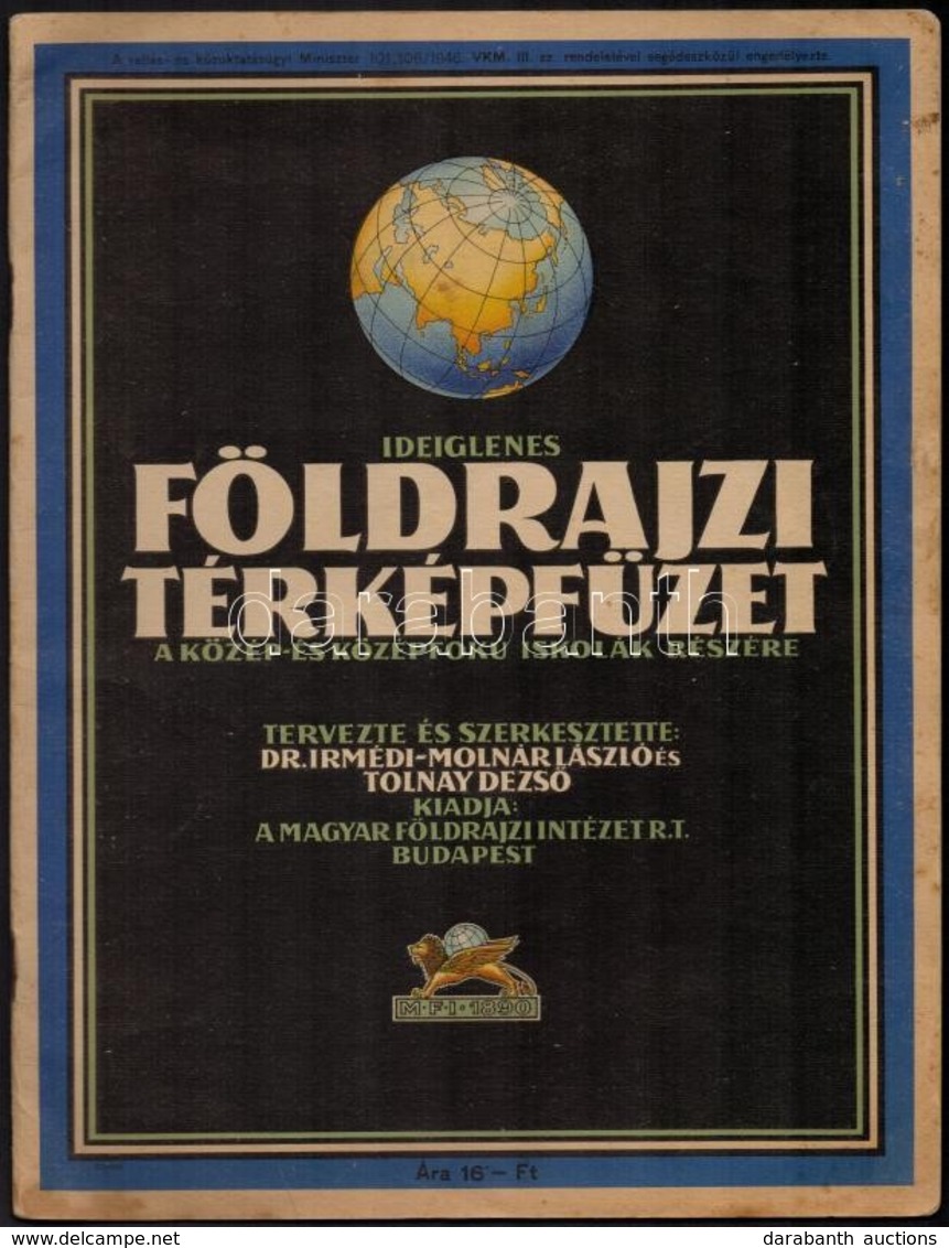 Cca 1930 Bp., Barthos-Kurucz: Történelmi Atlasz Polgári Iskolák Számára, Kiadja: M. Kir. Honvéd Térképészeti Intézet, 32 - Other & Unclassified