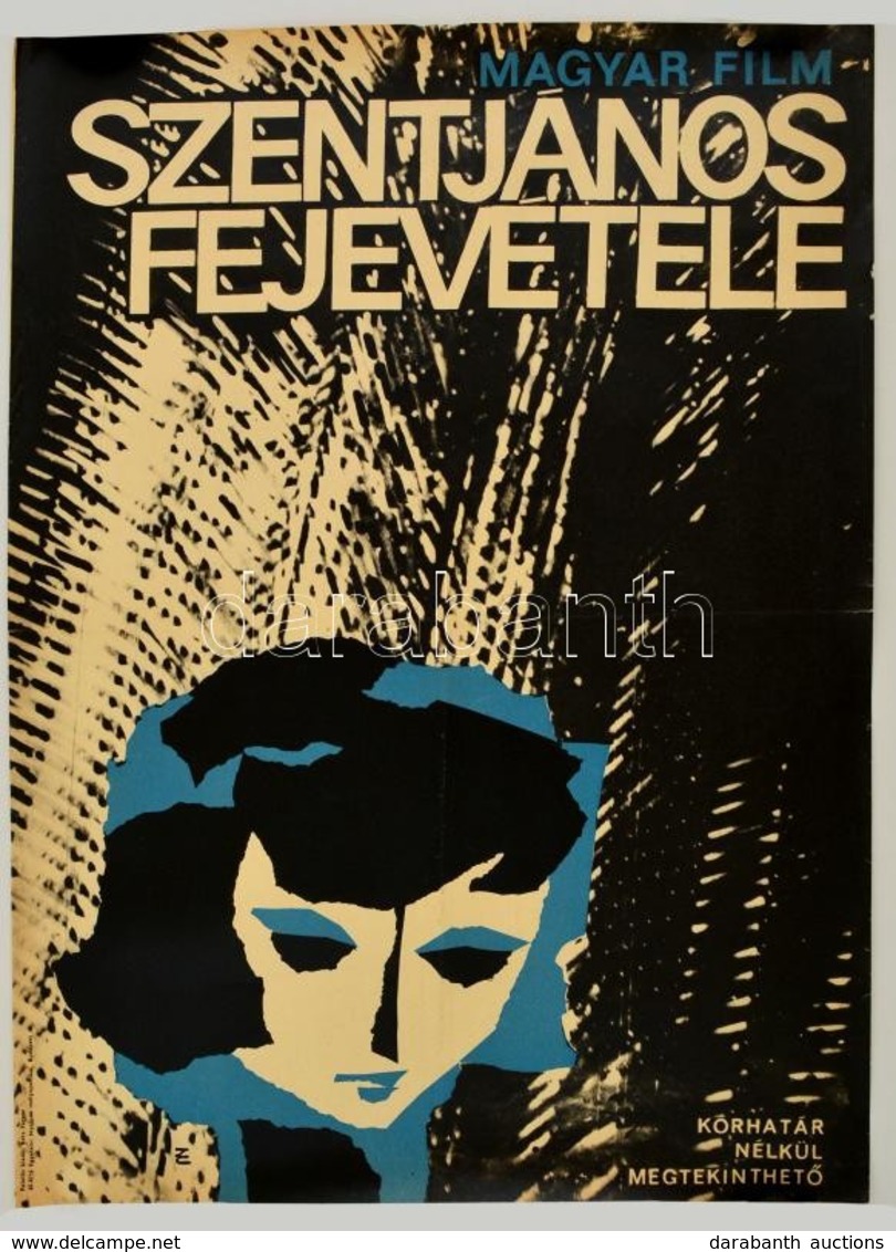 Cca 1966 Szentjános Fejevétele Magyar Film Plakát. 40x60 Cm - Other & Unclassified