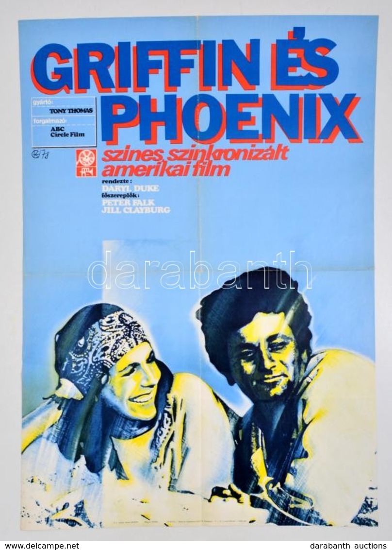 1978 Griffin és Phoenix, Amerikai Film Plakát, F?szerepben: Peter Falk, Jelzett (GK), Sarkaiban Apró T?nyomok, 81x56,5 C - Other & Unclassified