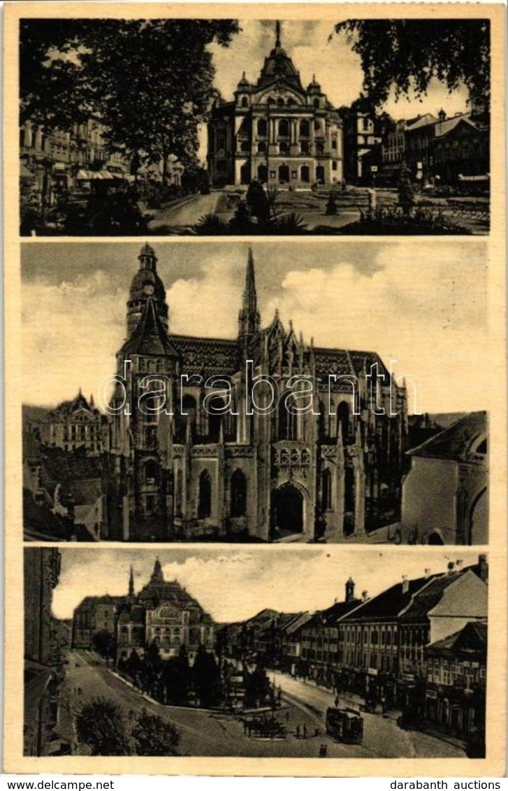 2 Db Régi Történelmi Magyar Városképes Lap: 1 Kassa és 1 Uzsok / 2 Pre-1945 Historical Hungarian Town-view Postcards: 1  - Non Classificati