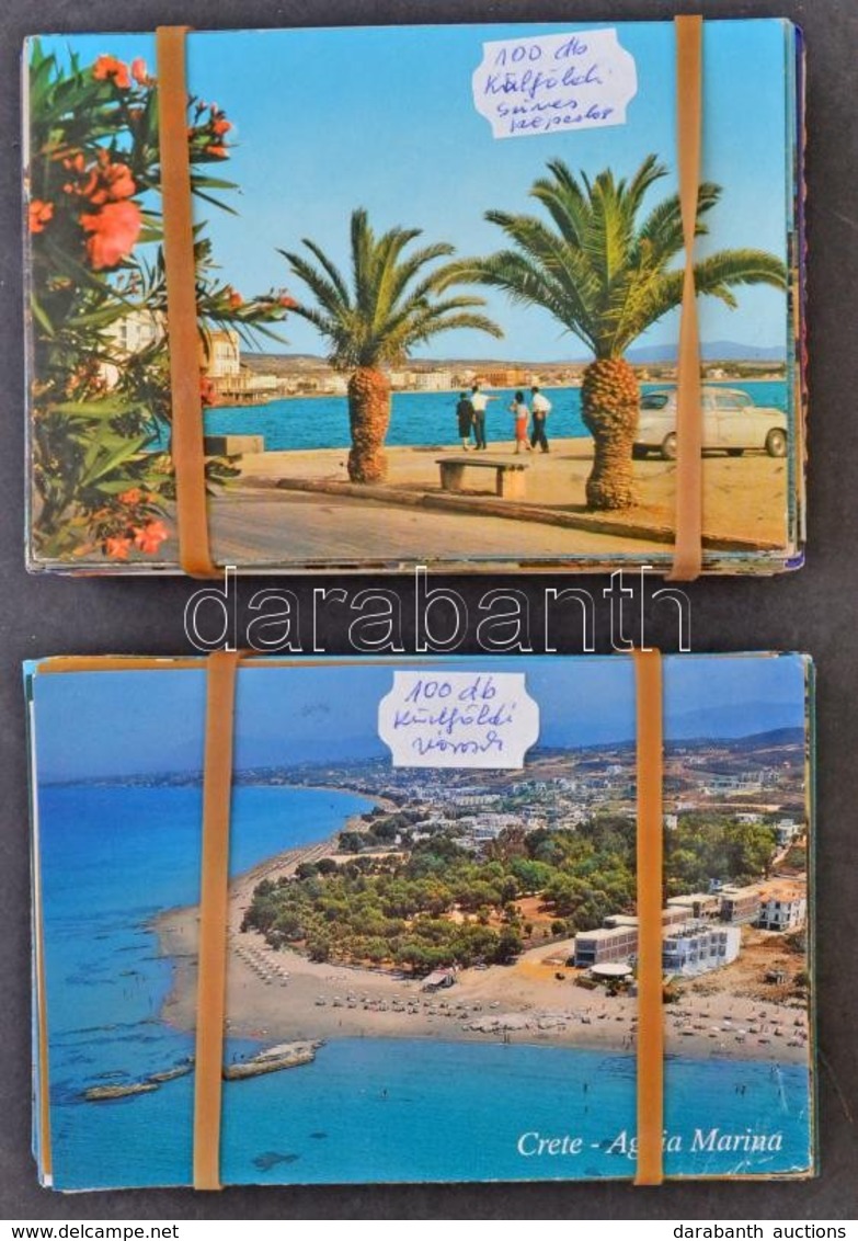 ** * 200 Db Modern Színes Külföldi Városképes Lap / 200 Modern European And Worldwide Town-view Postcards - Unclassified