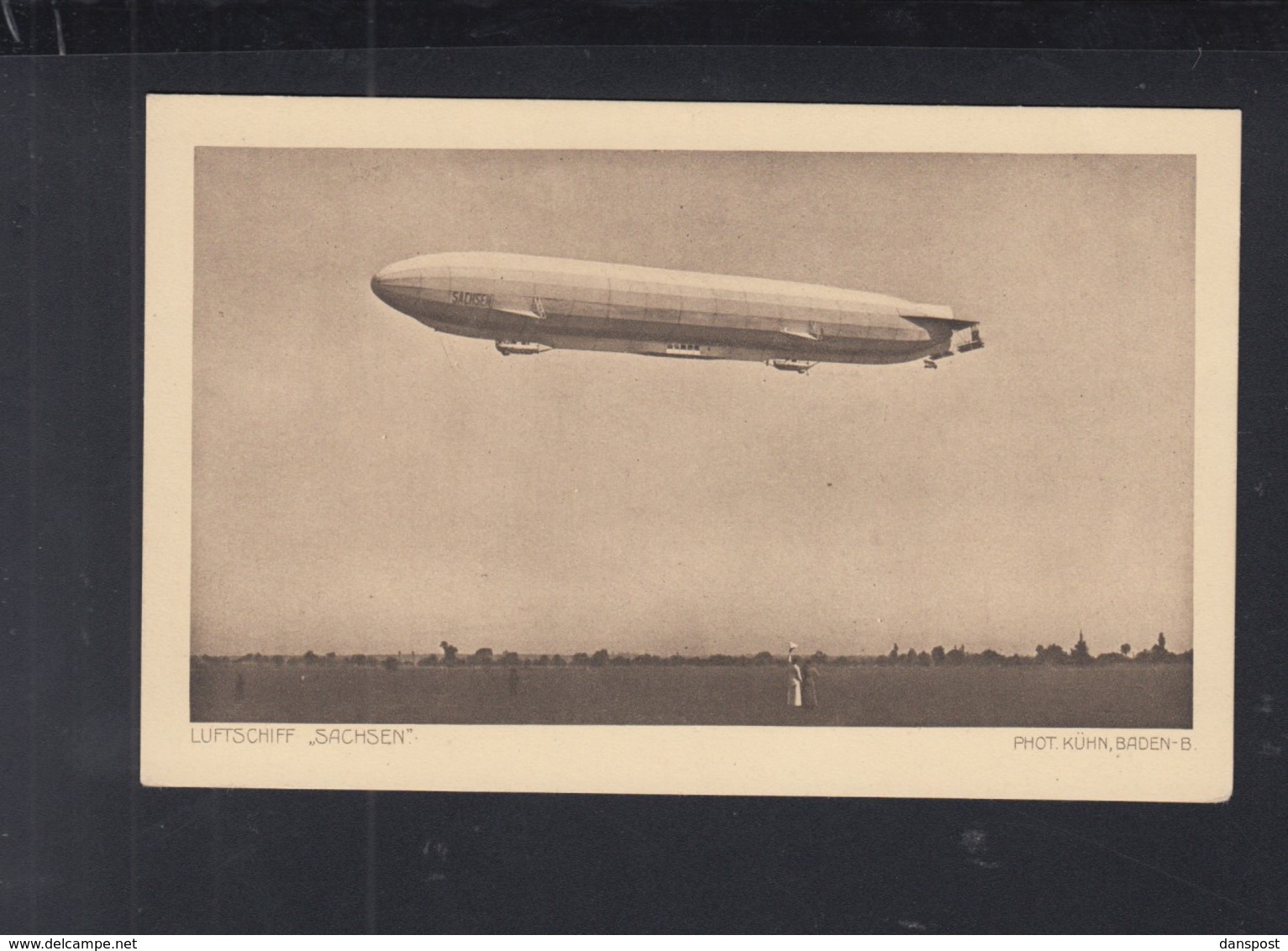 Dt. Reich Luftpost Zeppelin Sachsen 1914 - Luft- Und Zeppelinpost