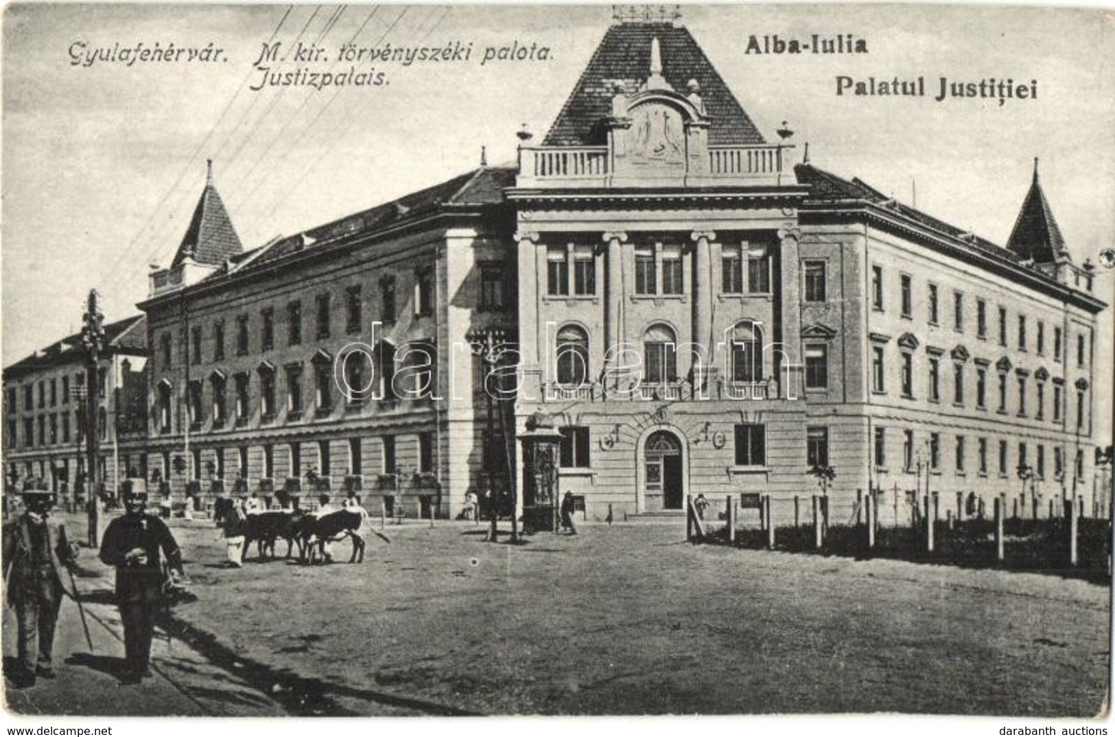 * T2 Gyulafehérvár, Karlsburg, Alba Iulia; M. Kir. Törvényszéki Palota / Palatul Justitiei / Palace Of Justice - Non Classificati