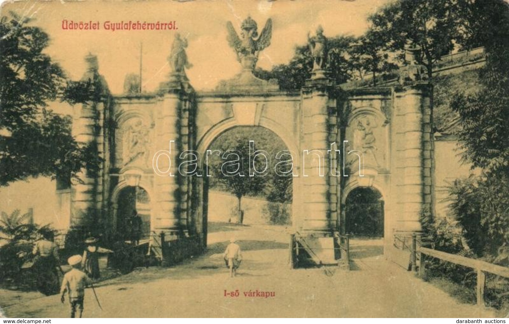 T2/T3 Gyulafehérvár, Alba Iulia; Alsó Várkapu, W. L. 3157. / Castle Gate (EK) - Non Classificati