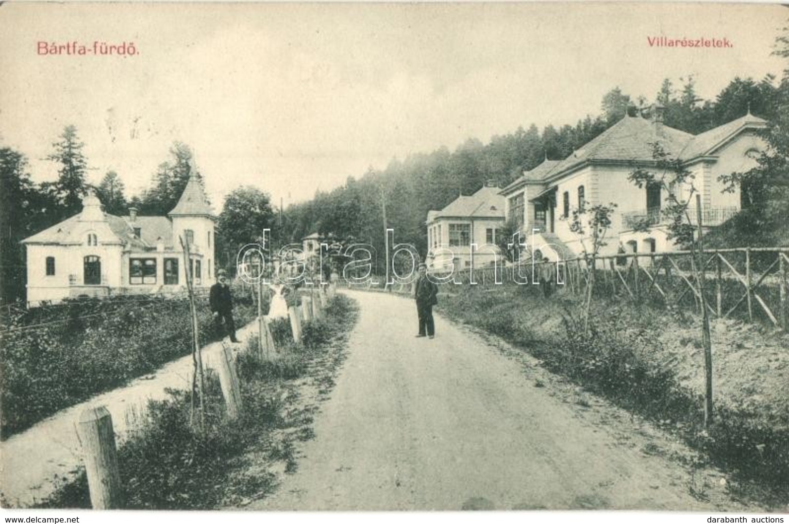 T2/T3 Bártfa, Bardejovské Kúpele, Bardiov; Villa Részletek. Friedmann Mór Kiadása / Villas (EK) - Unclassified