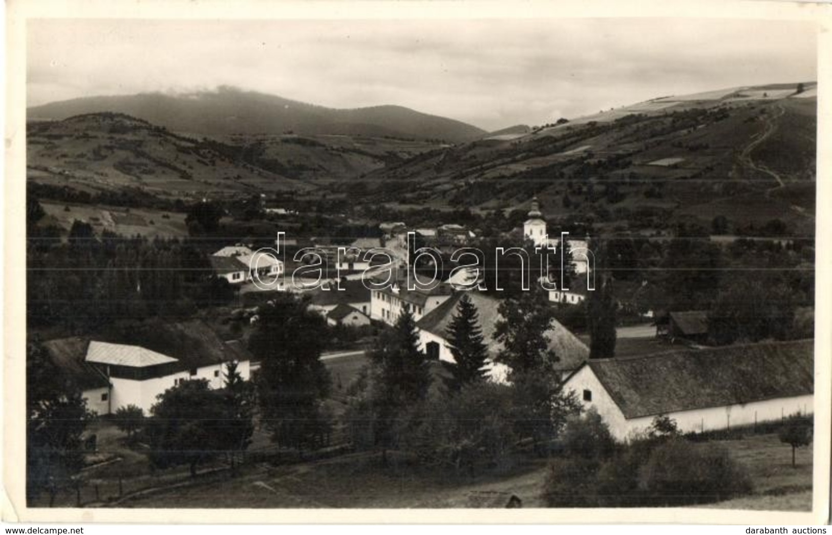 T2/T3 Alsóverecke, Niznije Verecki, Nizsnyi Vorota, Nyzhni Vorota; Látkép, Templom / General View, Church (EK) - Unclassified