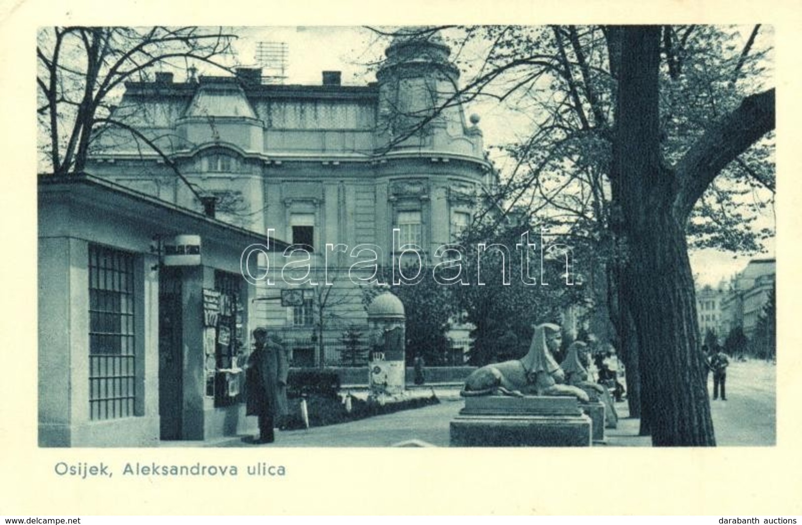 * T2/T3 Eszék, Osijek, Esseg; Aleksandrova Ulica / Street (EK) - Unclassified