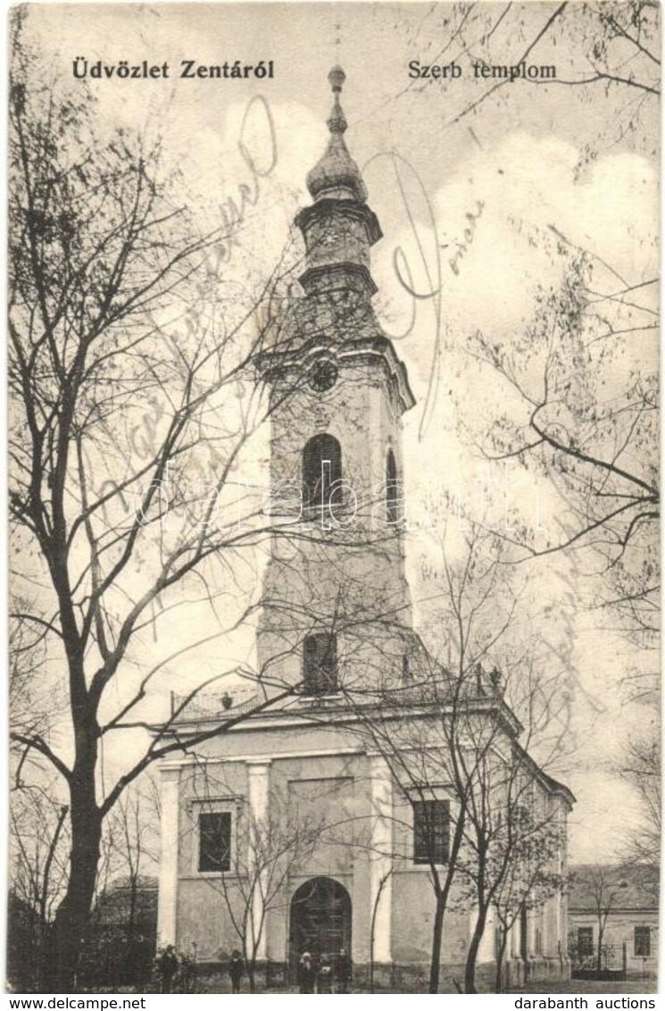 T2/T3 Zenta, Senta; Szerb Ortodox Templom. Fekete Sándor Kiadása / Serbian Orthodox Church (EK) - Unclassified