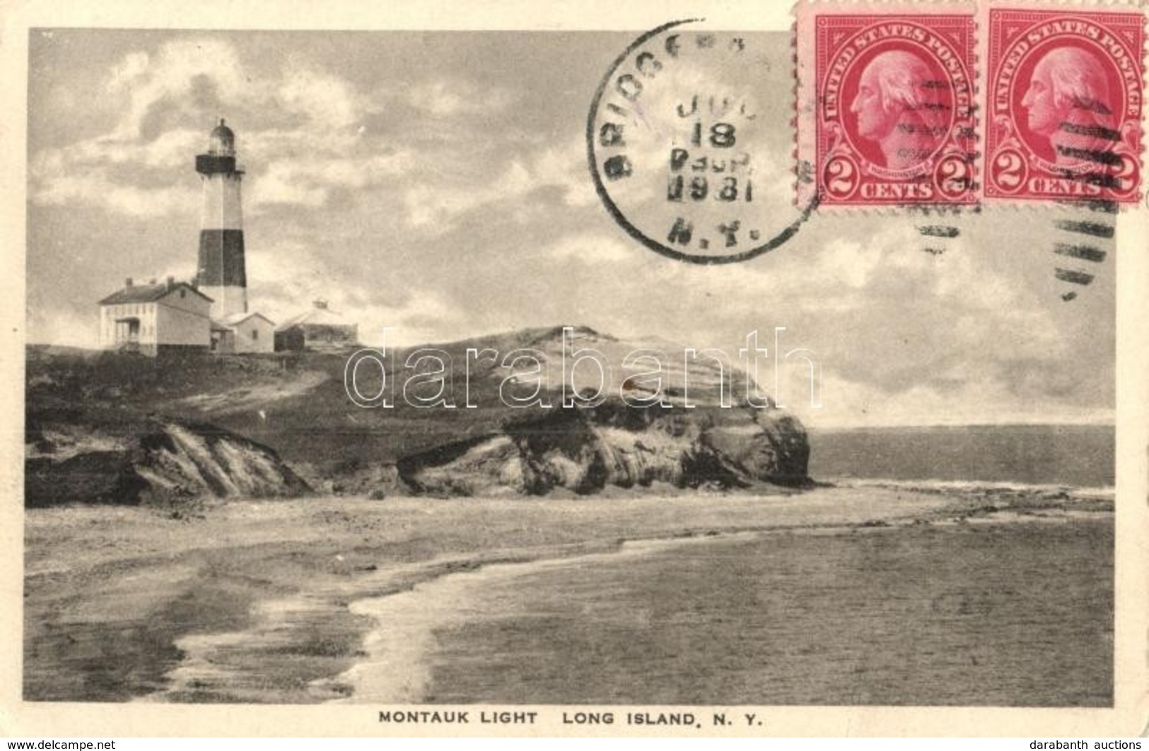 T2/T3 Long Island (New York), Montauk Lighthouse, TCV Card (EK) - Unclassified