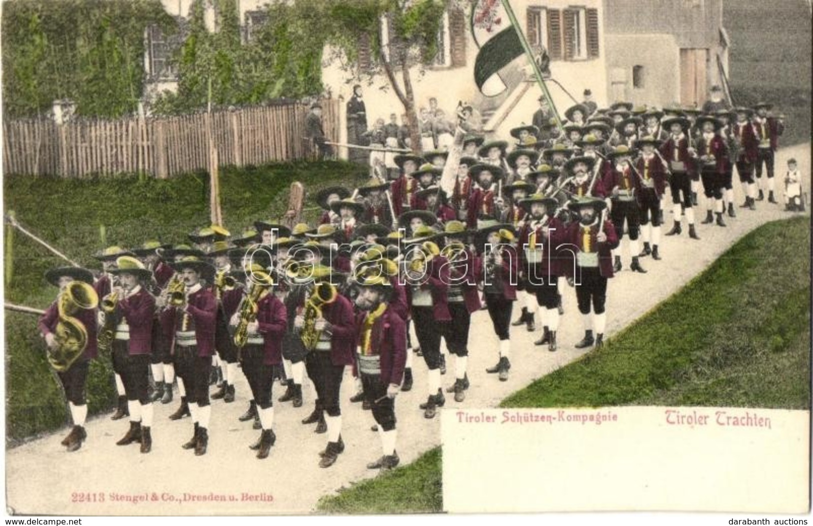 ** T2 Tiroler Trachten, Tiroler Schützen-Kompagnie / Tyrolean Folklore, Tyrolean Rifle Company In Traditional Costumes - Unclassified