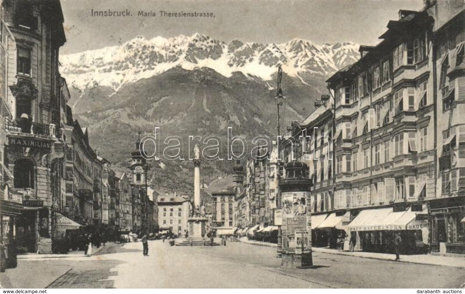 T2/T3 Innsbruck, Maria Theresien Strasse / Street, Shop Of Joseph Bauer & Sohn (EK) - Unclassified