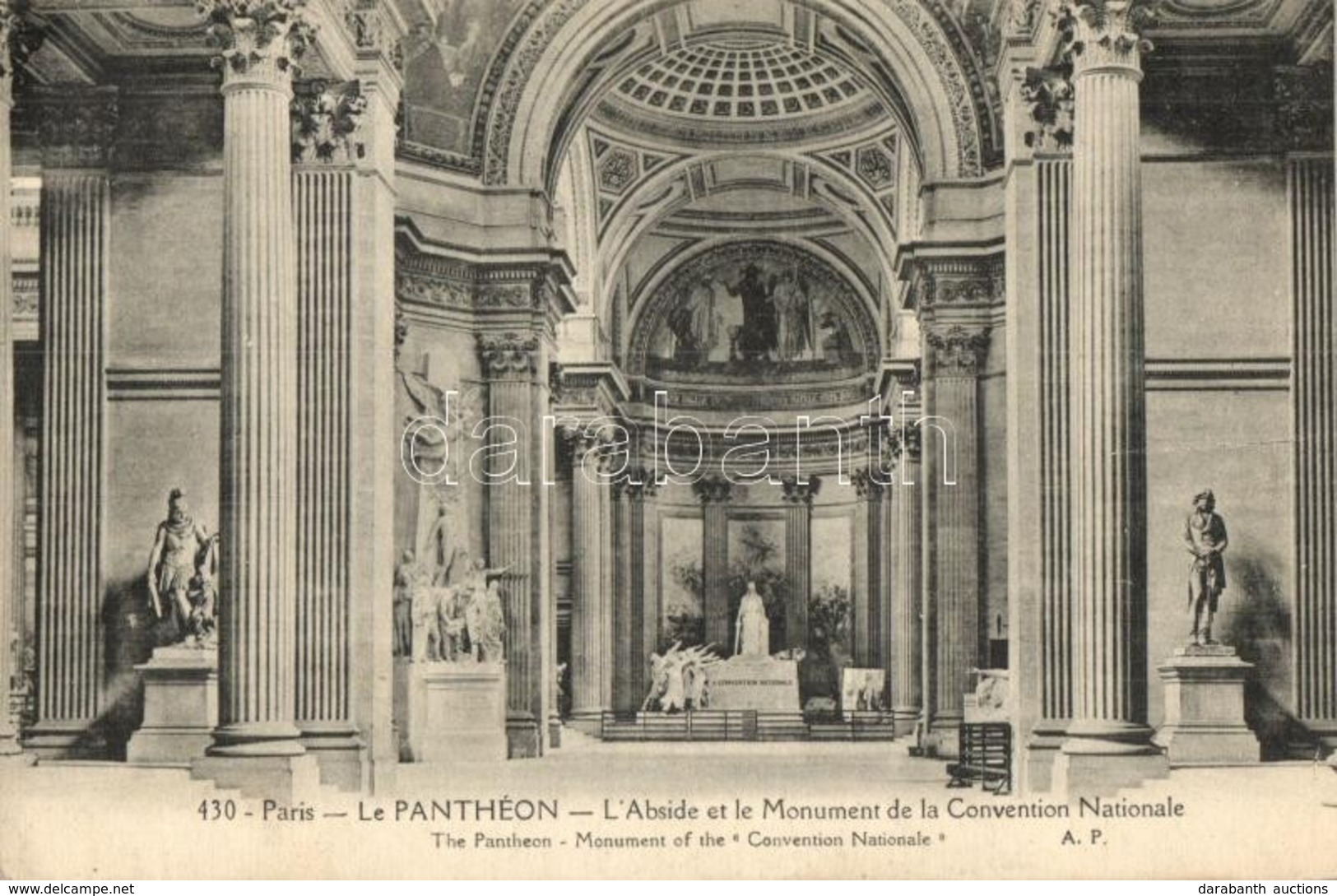 ** T2/T3 Paris, Le Pantheon, Abside, Monument De La Convention Nationale / Church Interior - Unclassified