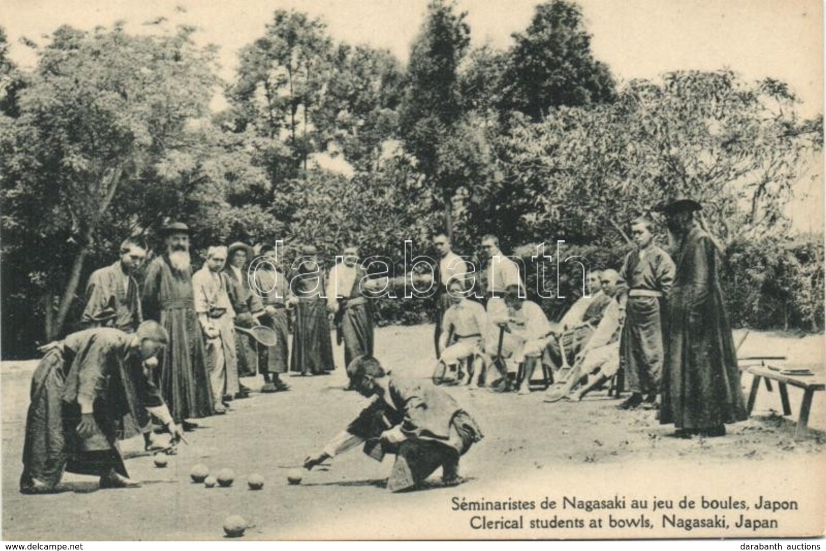 ** T1 Nagasaki, Clerical Students At Bowls - Unclassified