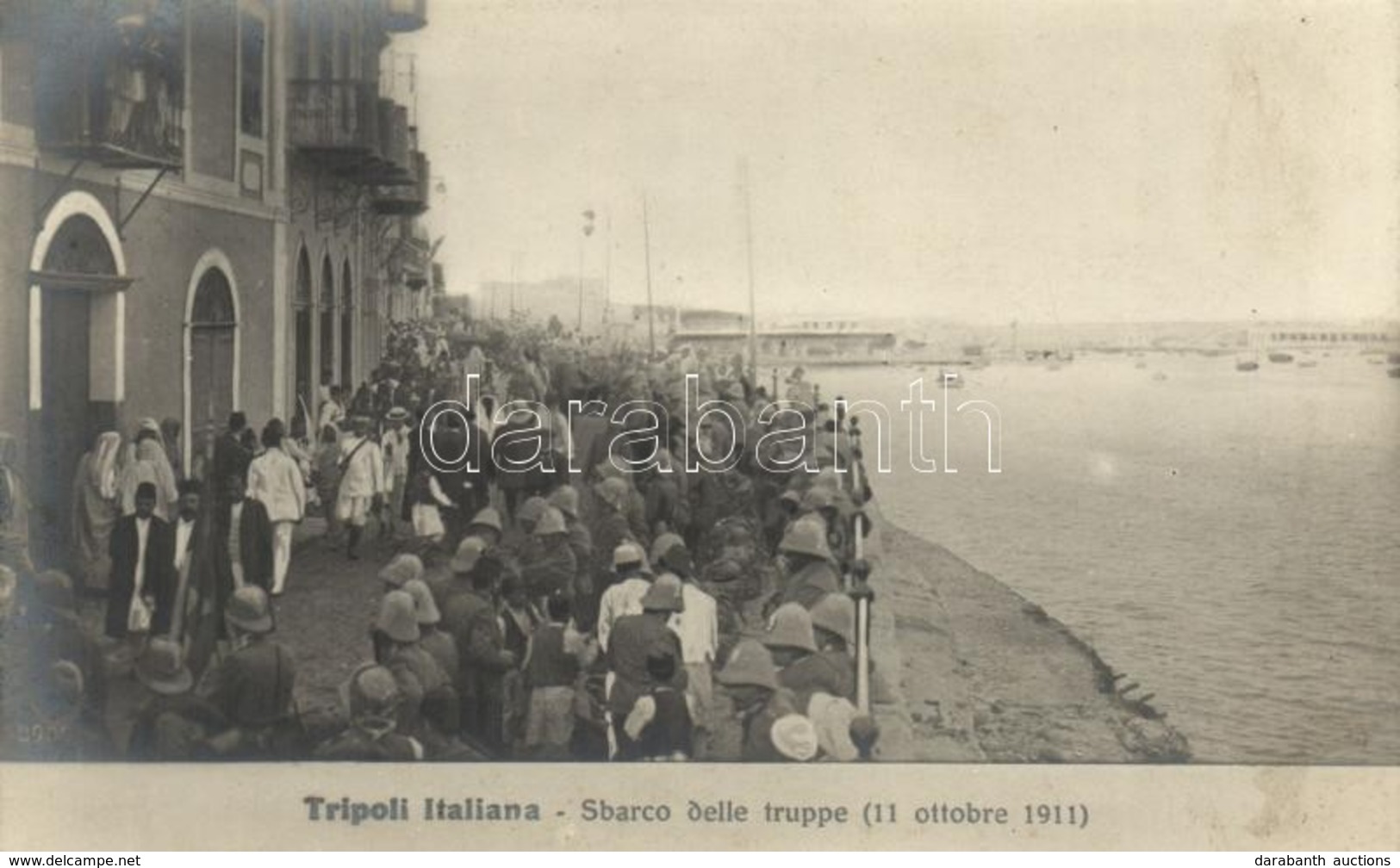 ** T2 1911 Tripoli Italiana, Sbarco Delle Truppe / Italian Landing In Libya - Unclassified