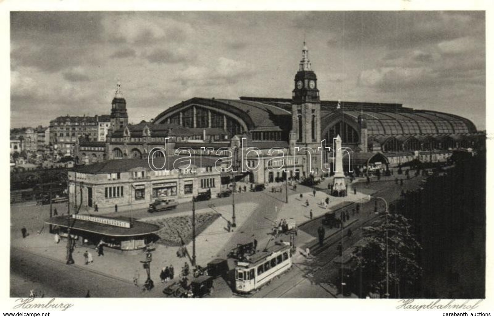 ** T2 Hamburg, Hauptbahnhof / Railway Station, Shops, Tram, Automobiles - Unclassified