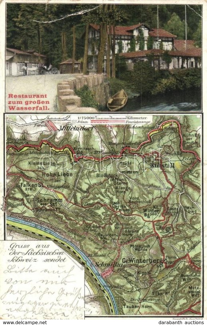 T3 Lichtenhain (Kirnitzschtal); Restaurant Zum Grossen Wasserfall / Map, Restaurant (tear) - Unclassified