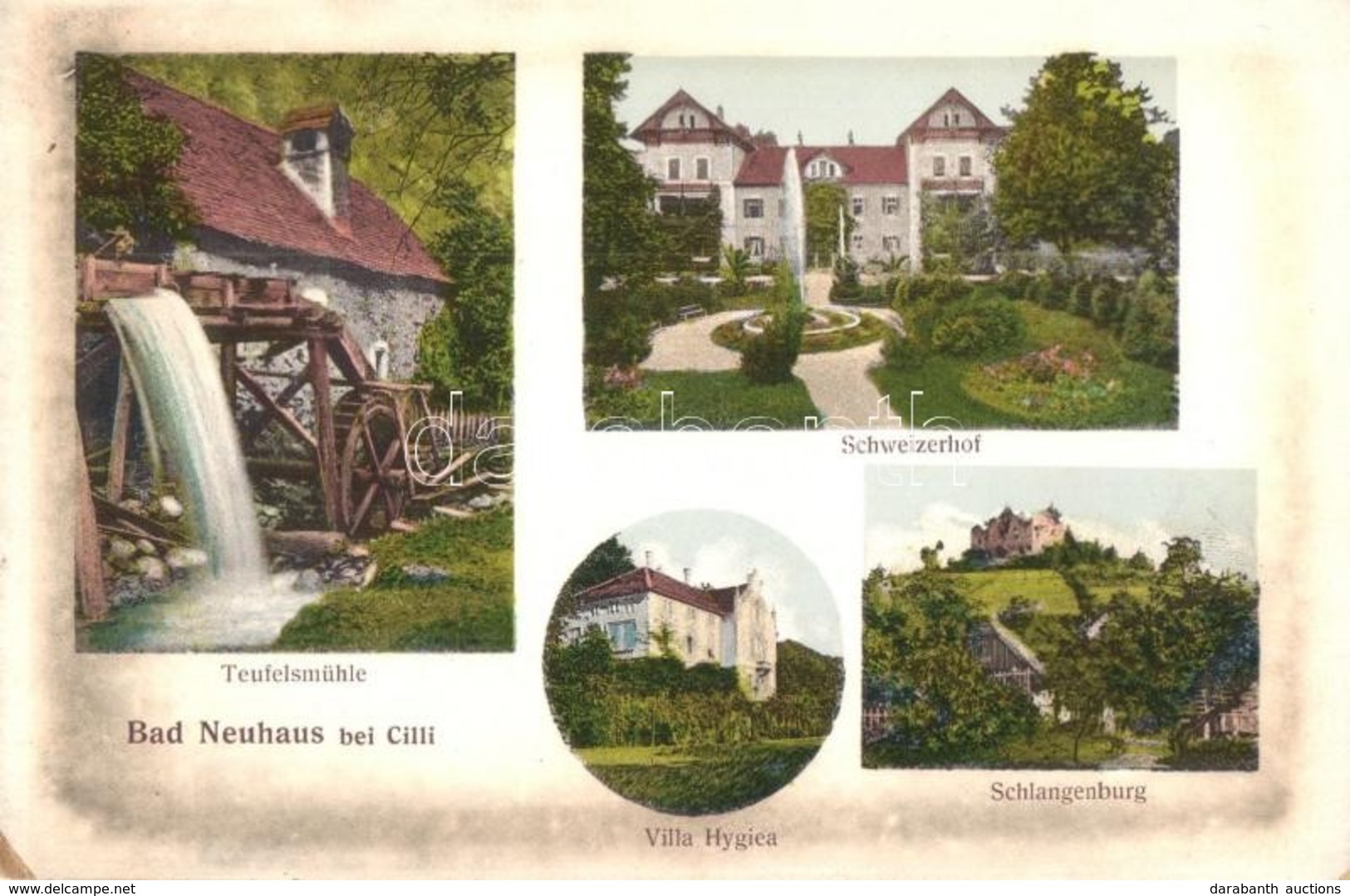 ** T2/T3 Terme Dobrna, Bad Neuhaus Bei Cilli; Teufelsmühle, Schweizerhof, Villa Hygiea, Schlangenburg / Water Mill, Vill - Unclassified