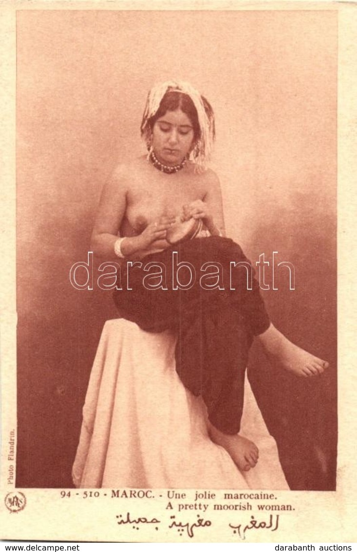 ** T3 Maroc. Une Jolie Marocaine / Moroccan Folklore. A Pretty Moorish Woman. Photo Flandrin (fa) - Unclassified