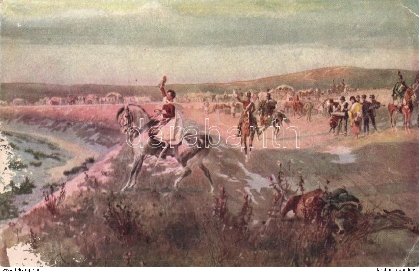 ** T3 Pet?fi A Nagyszebeni ütközetben / Pet?fi At The Battle Of Nagyszeben. Hungarian Revolution Of 1848 S: Styka (EK) - Unclassified