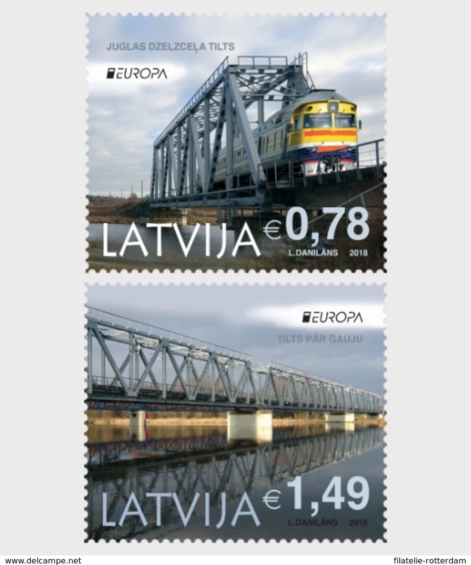 Letland / Latvia - Postfris / MNH - Complete Set Europa, Bruggen 2018 - Lettonia