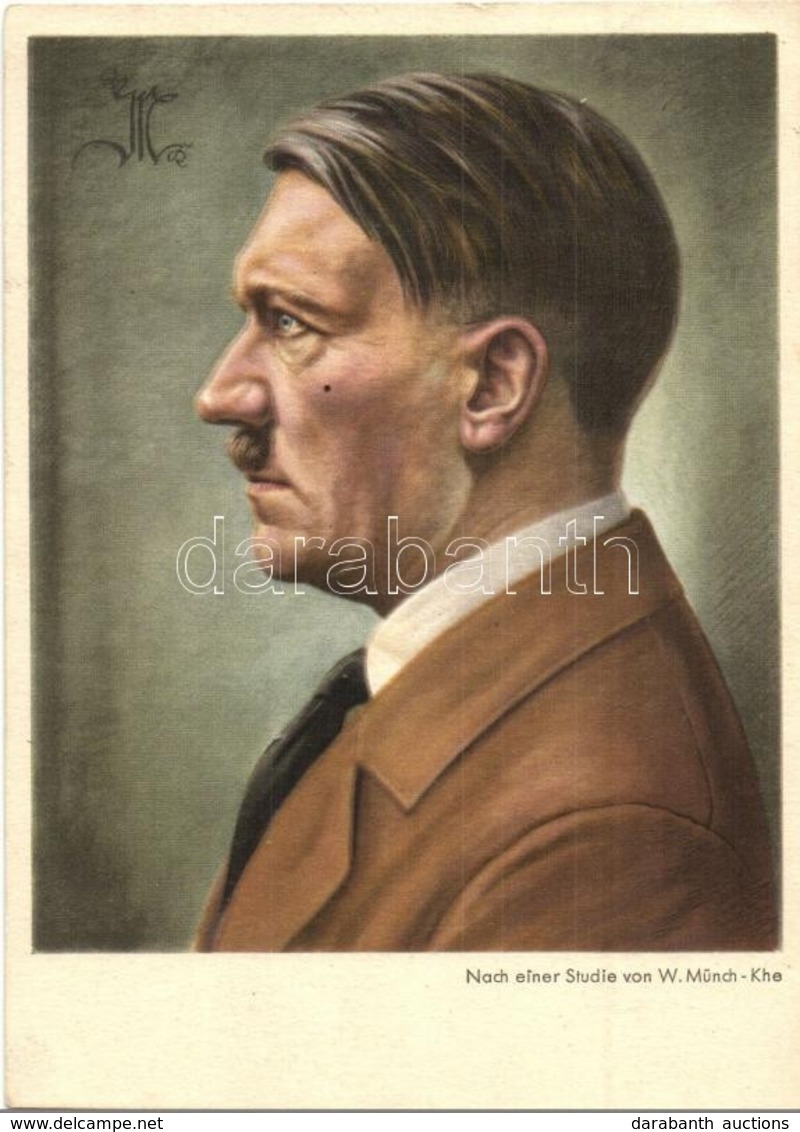 T2 Adolf Hitler. NSDAP German Nazi Party Propaganda, Swastika. S: W. Münch-Khe + 1939 Wien Großkundgebung Des Deutschen  - Unclassified