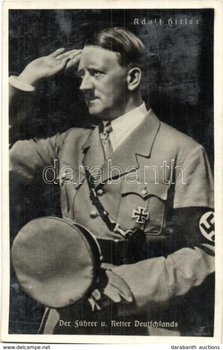 T2 Adolf Hitler. NSDAP German Nazi Party Propaganda, Swastika + 1938 Der Führer In Wien So. Stpl. - Unclassified