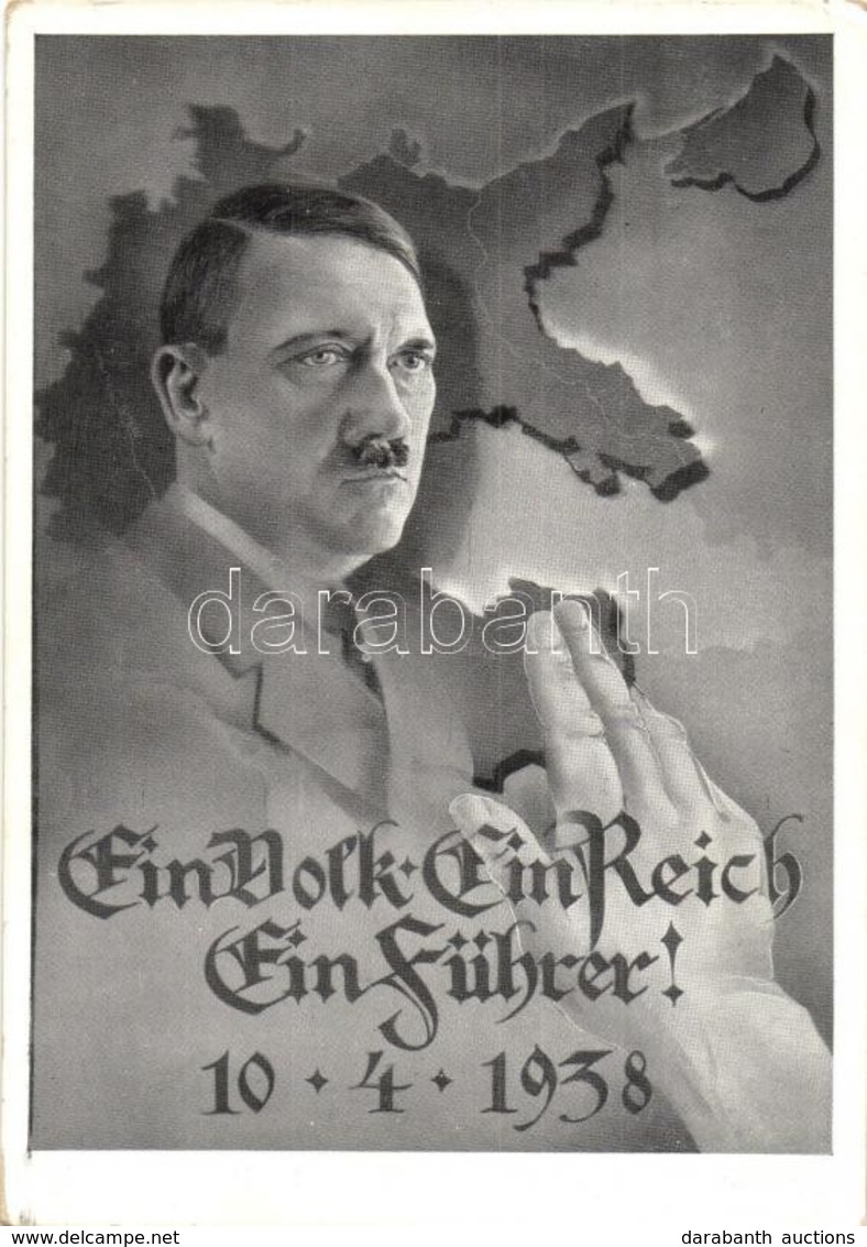 T3 1938 Ein Volk, Ein Reich, Ein Führer! Adolf Hitler, NSDAP German Nazi Party Propaganda + 1938 Wien Ein Volk, Ein Reic - Unclassified