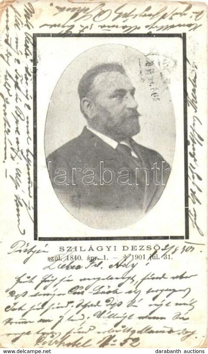 T2/T3 Szilágyi Dezs?, Gyászlap / Hungarian Politician And Jurist, Obituary Card (EK) - Unclassified