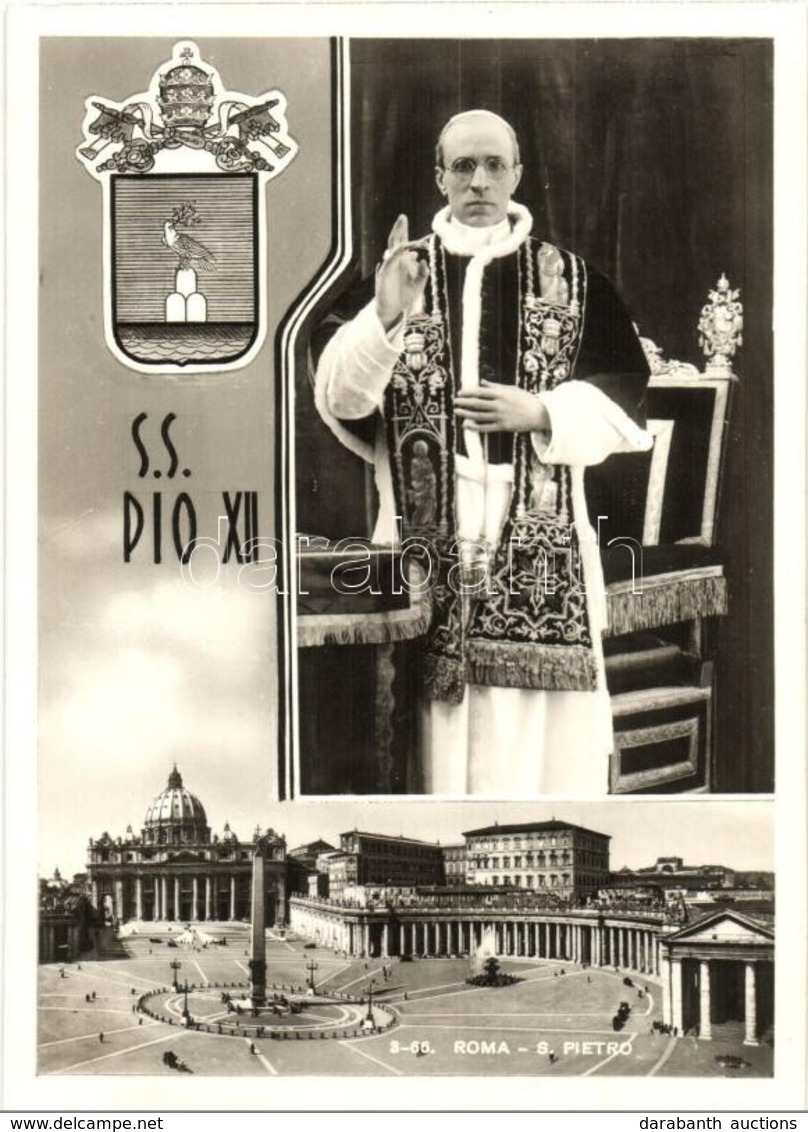 ** T2 Pio XII / Pope Pius XII, Rome S. Pietro Square. Fot. G. Felici - Unclassified