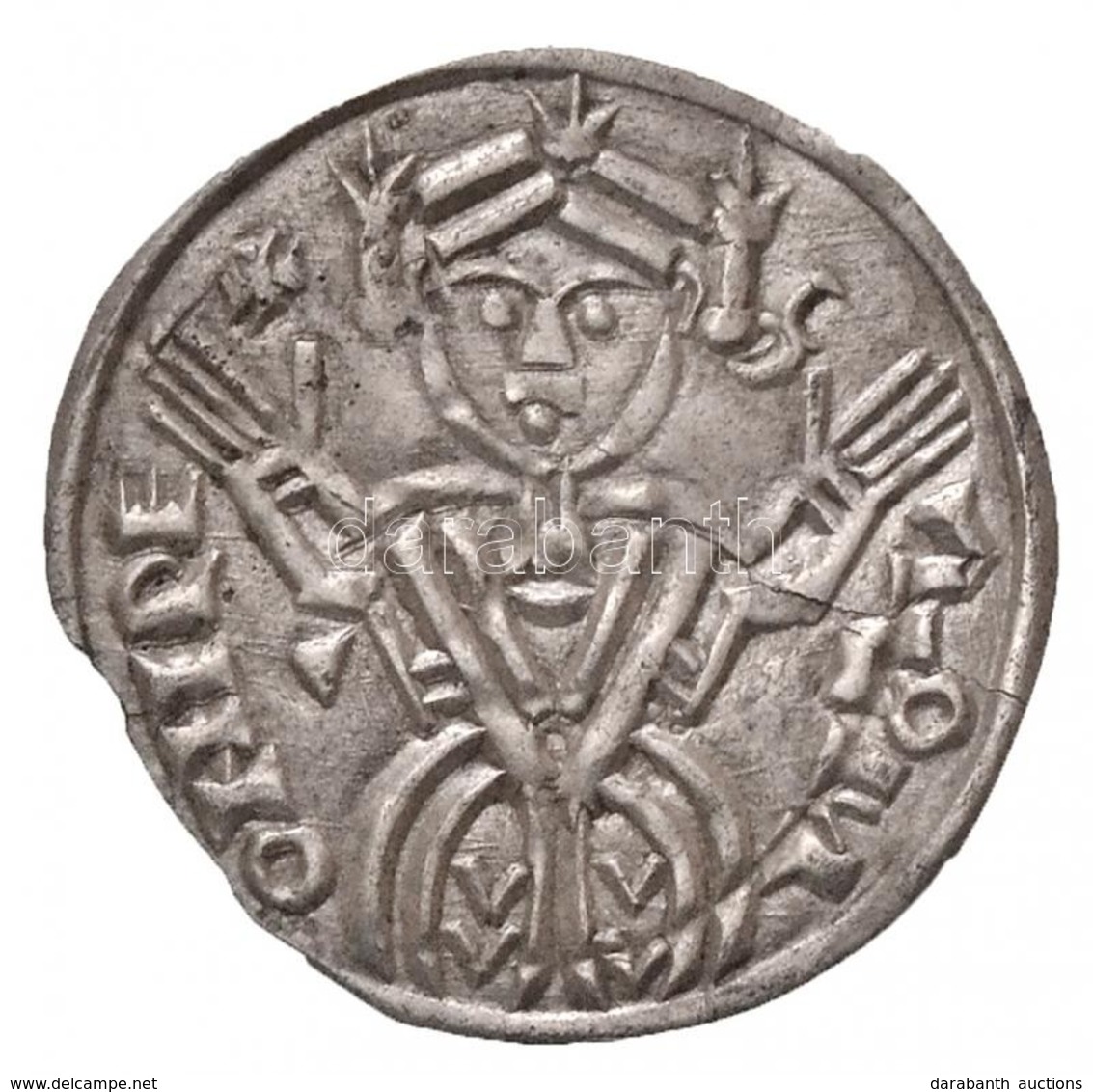 1063-1074. Denár Ag 'Salamon' (0,53g) T:2 Hajszálrepedés  
Hungary 1063-1074. Denar Ag 'Solomon' (0,53g) C:XF Hairline C - Unclassified