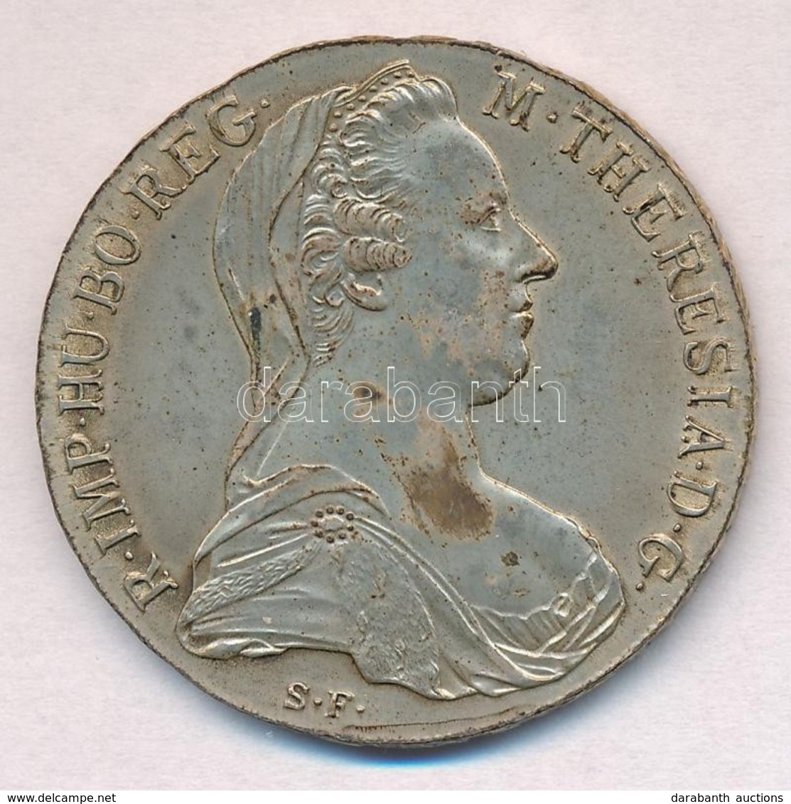 Ausztria 1780SF Tallér Ag 'Mária Terézia' Utánveret T:1- Patina 
Austria 1780SF Thaler Ag 'Maria Theresia' Restrike C:AU - Unclassified