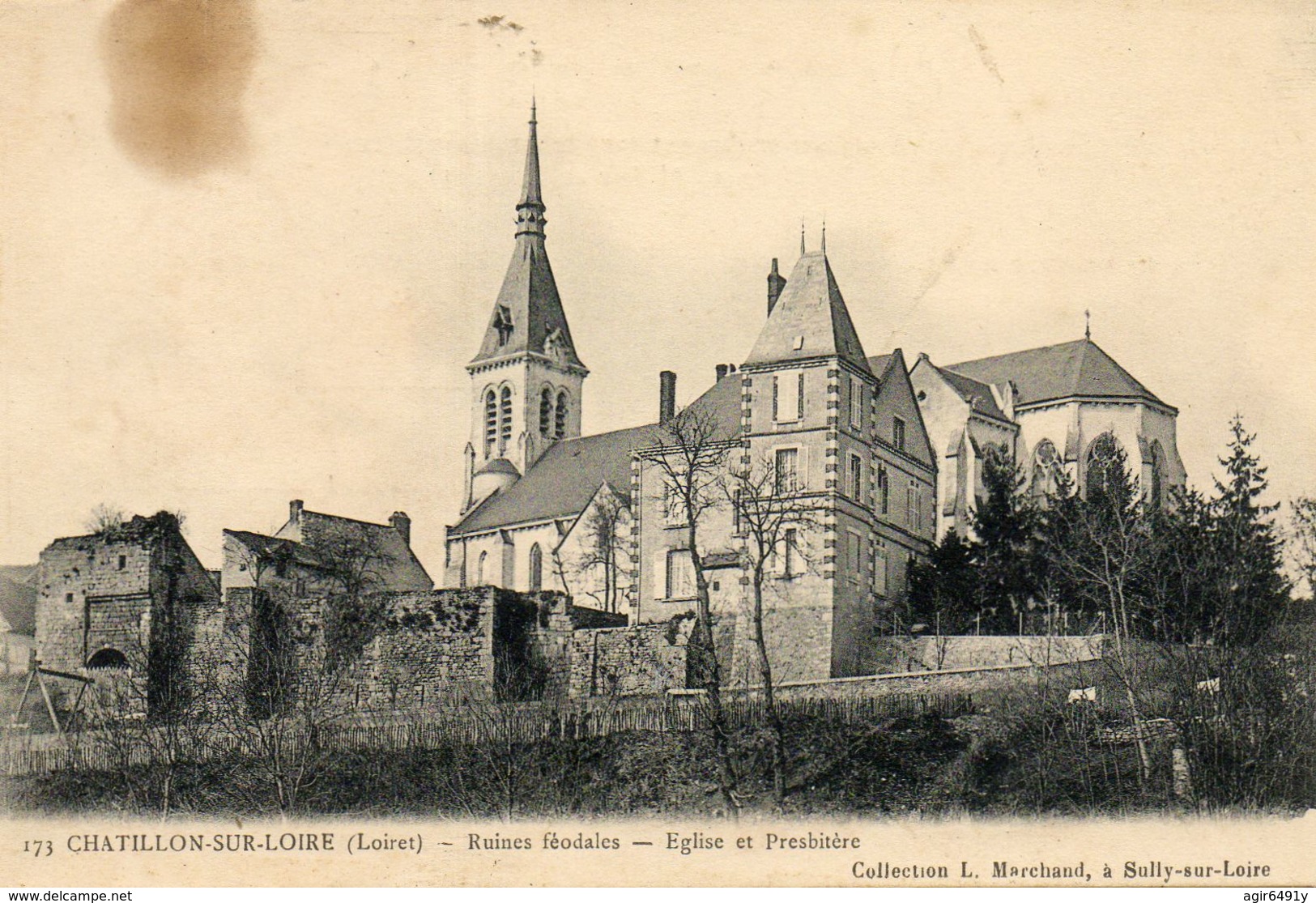 CHATILLON SUR LOIRE - 45 - Ruines Feodales - Eglise Et Presbitere - 76262 - Chatillon Sur Loire