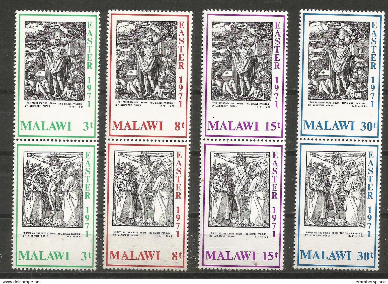 Malawi - 1971 Easter MNH **     SG 388-95 - Malawi (1964-...)