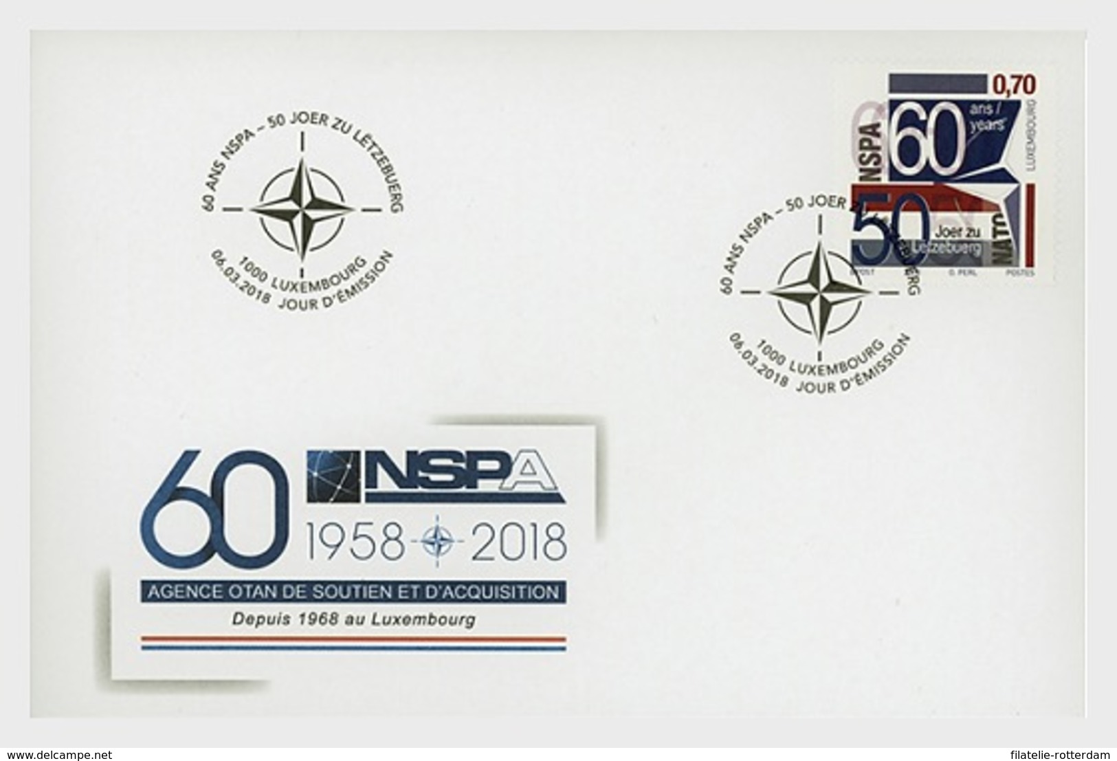 Luxemburg / Luxembourg - Postfris / MNH - FDC 60 Jaar NATO 2018 - Ungebraucht