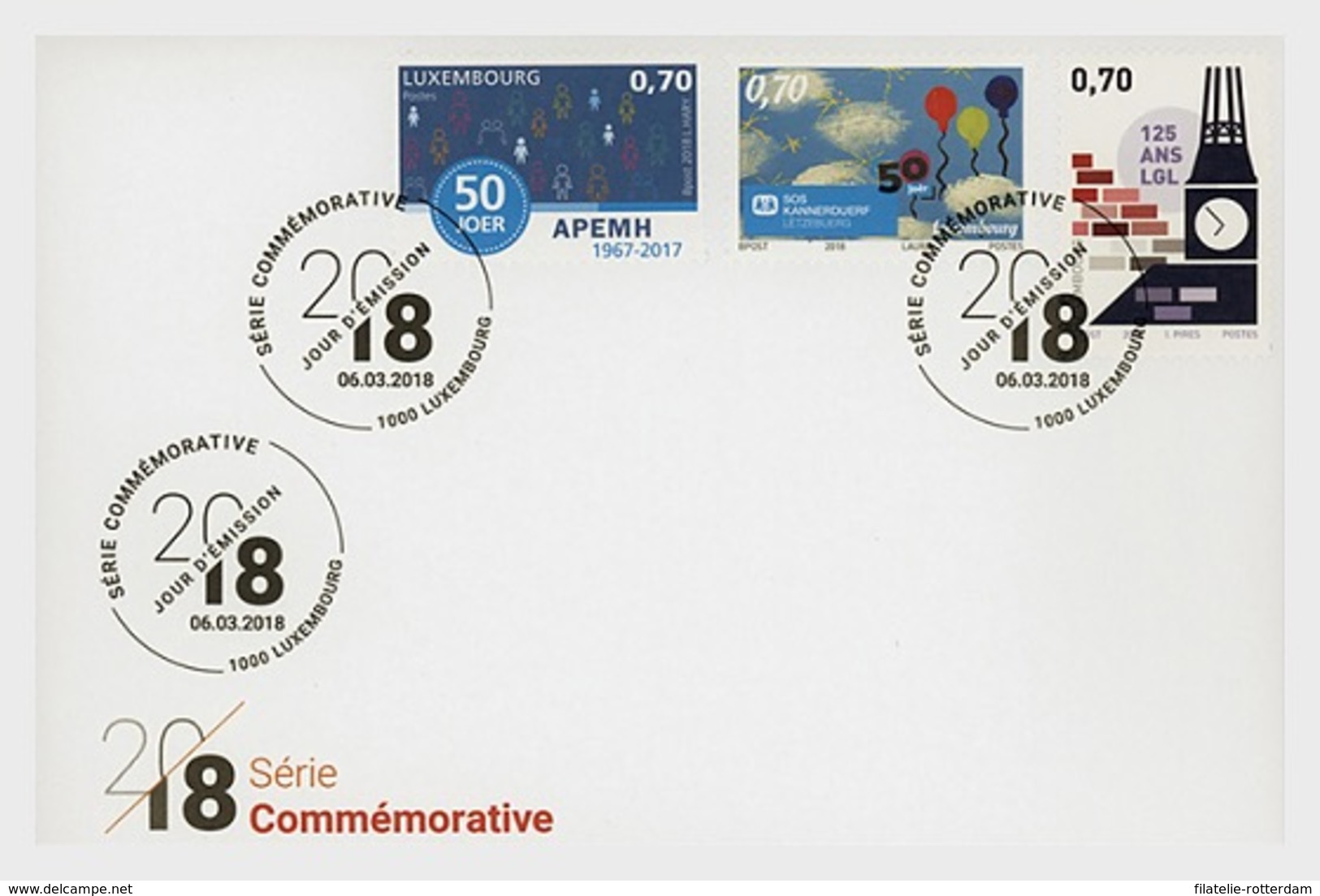 Luxemburg / Luxembourg - Postfris / MNH - FDC Commemoratives 2018 - Ungebraucht