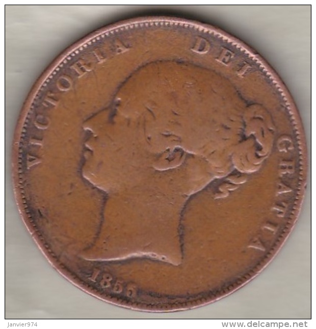 Grande-Bretagne . 1 Penny 1855 . Victoria - D. 1 Penny