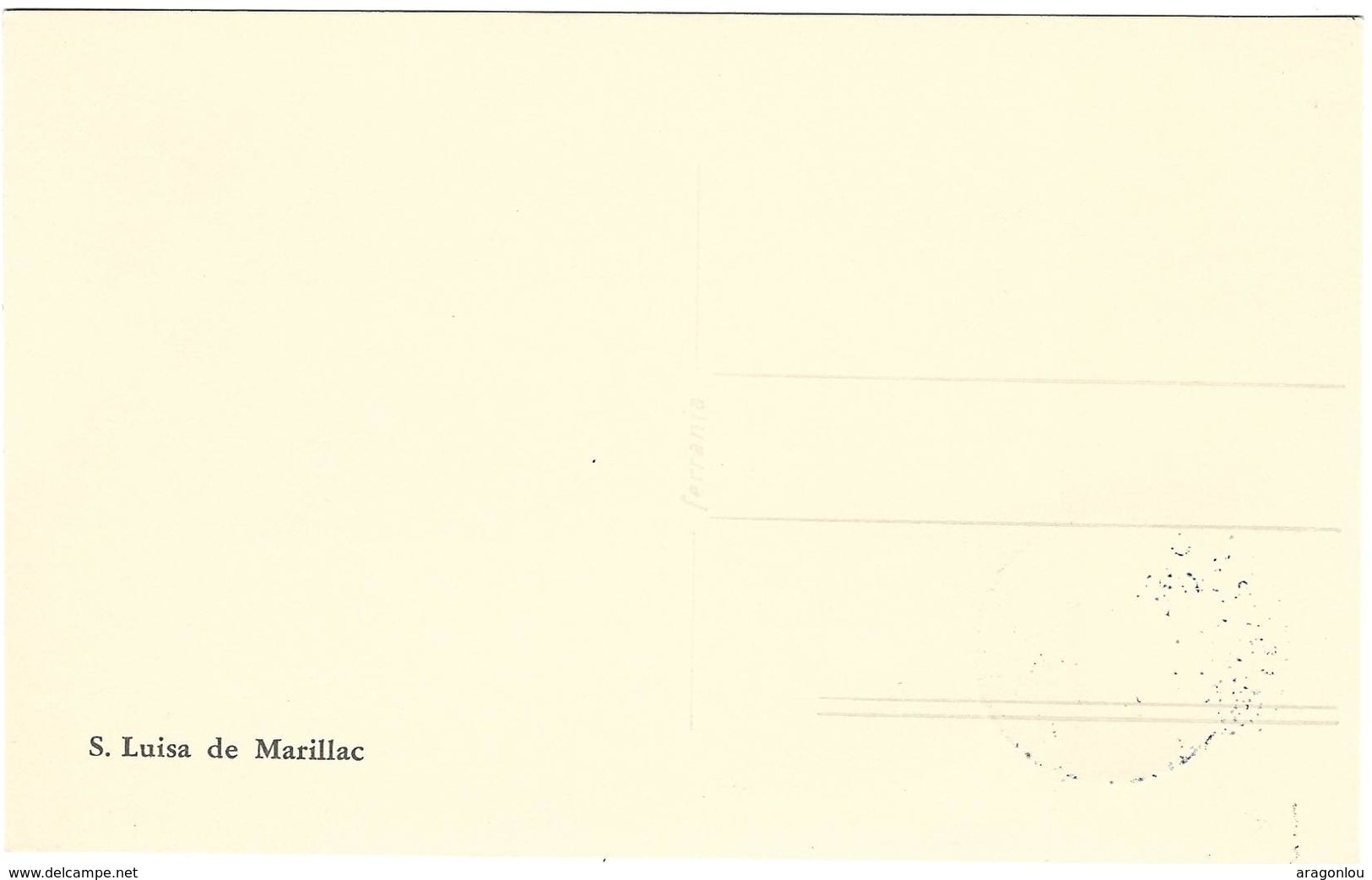 C.Max.  S.Luisa De Marillac, 6.1. 1961, L.70 (2scans) - Cartes-Maximum (CM)
