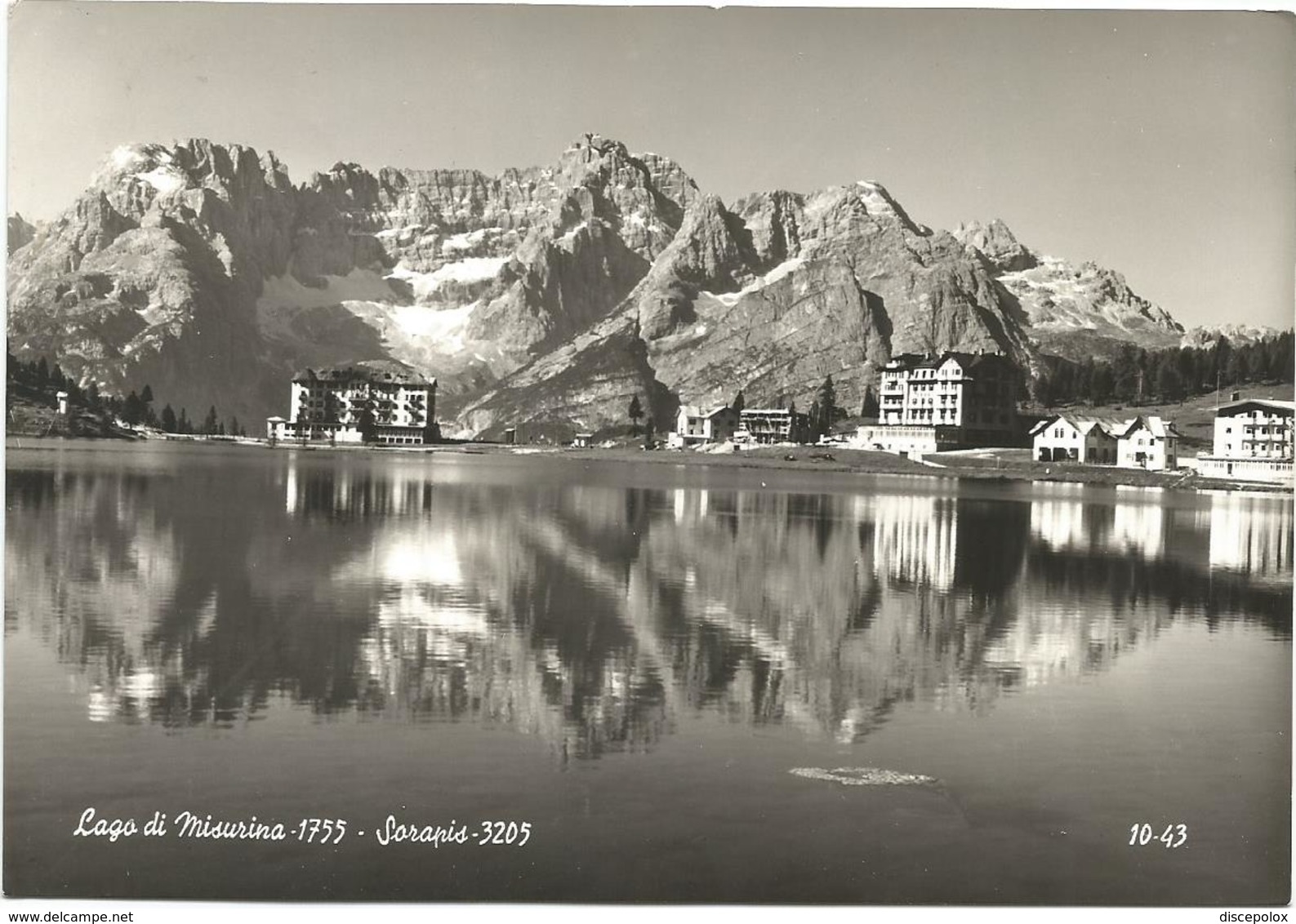 X2121 Lago Di Misurina (Belluno) - Panorama Col Sorapis / Viaggiata 1957 - Altri & Non Classificati