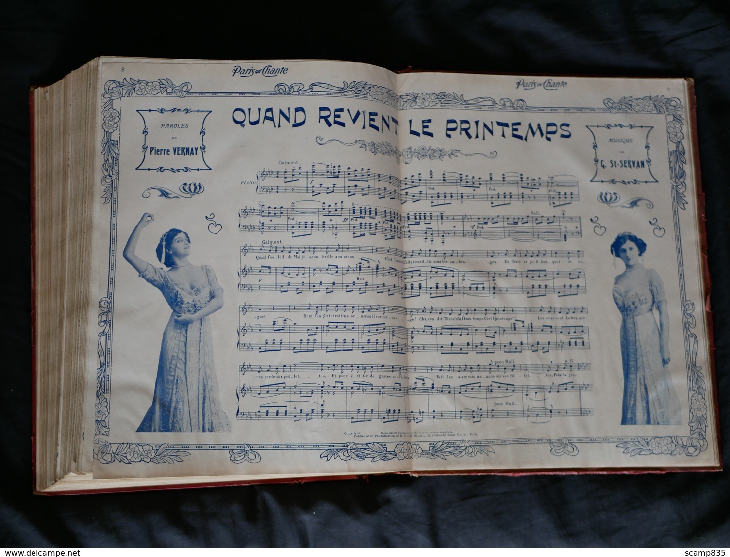 Paris Qui Chante . Année 1909 Reliée. - 1901-1940