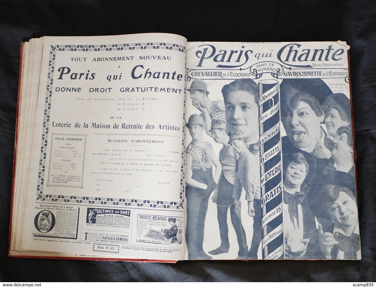 Paris qui chante . année 1909 reliée.